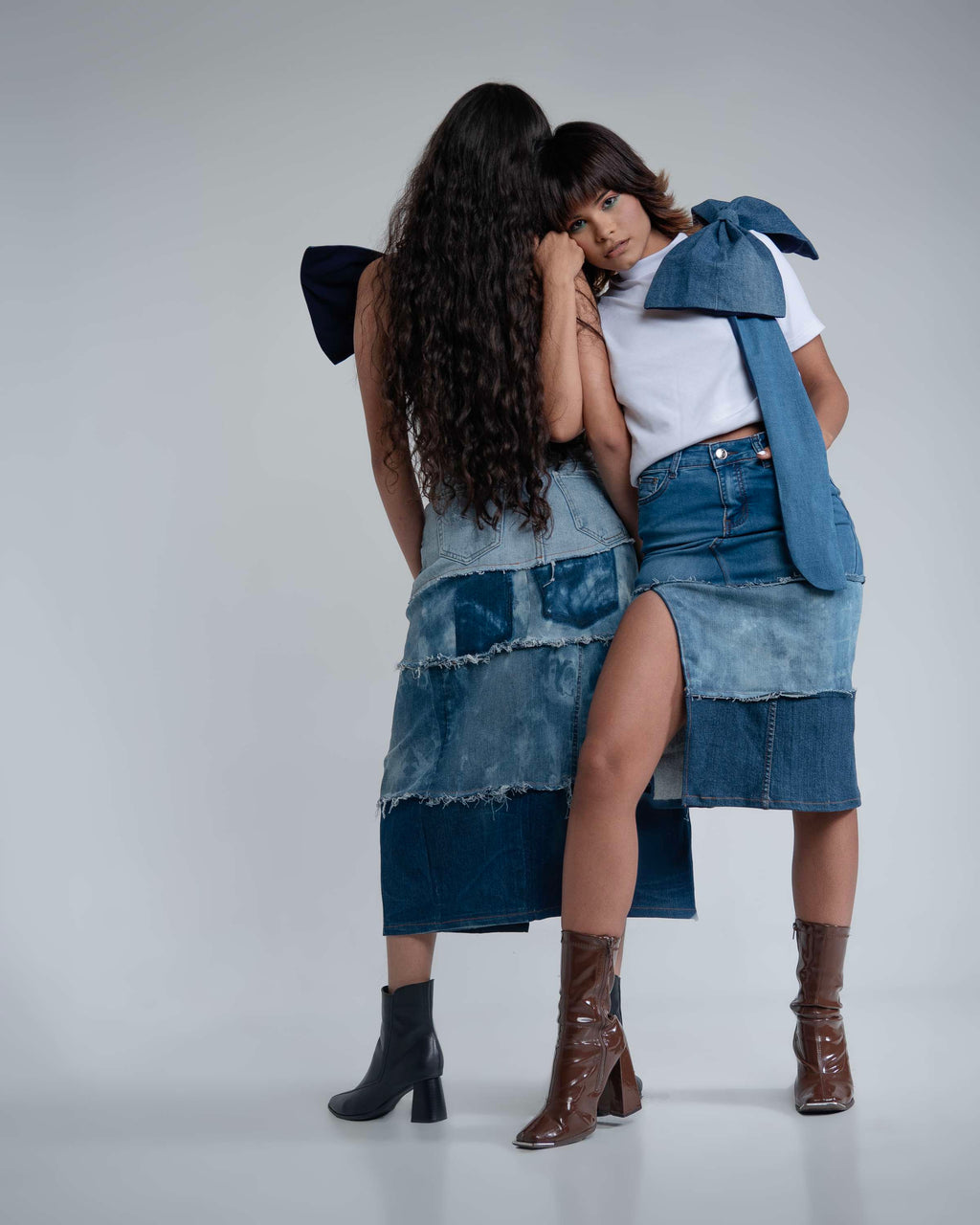 Denim Maxi Skirt image 0