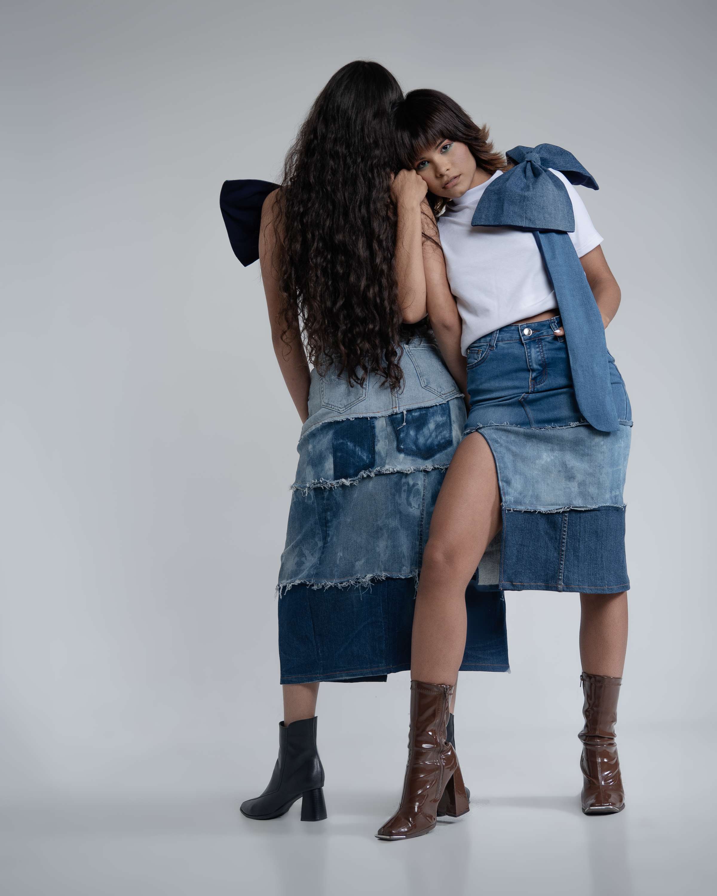 Denim Maxi Skirt image 0