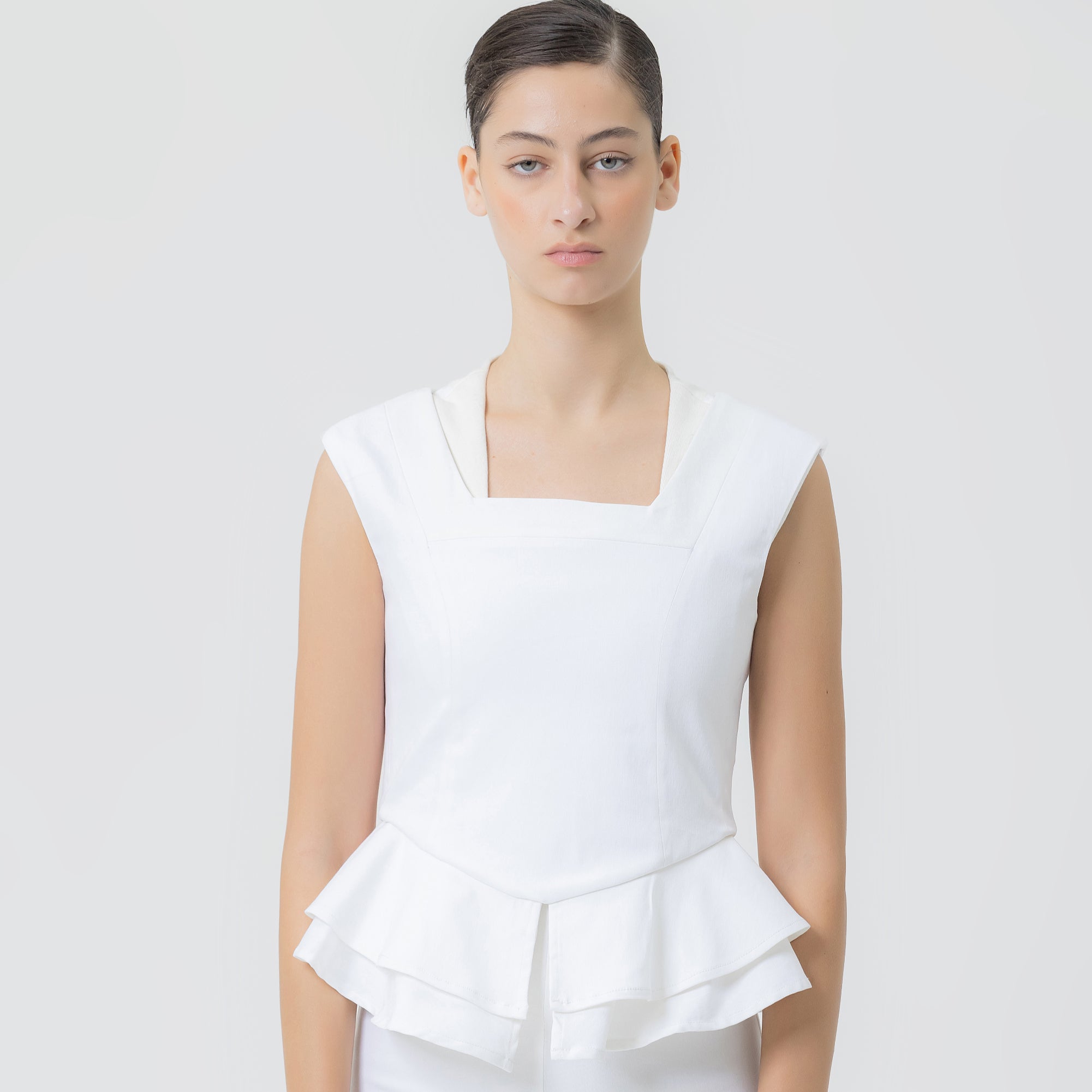 Tia Camila Peplum Blanco image 0