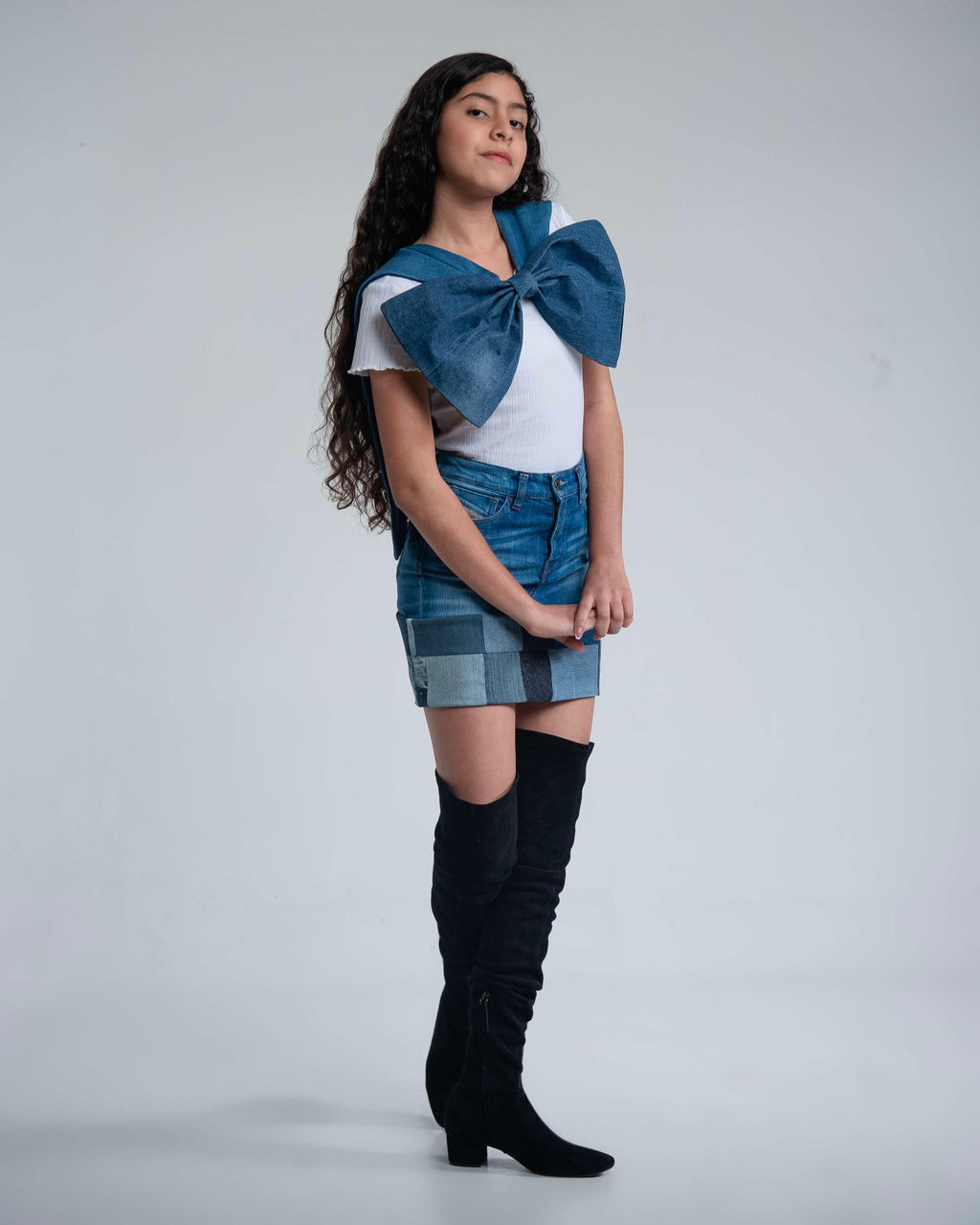 Denim Mini Skirt image 1