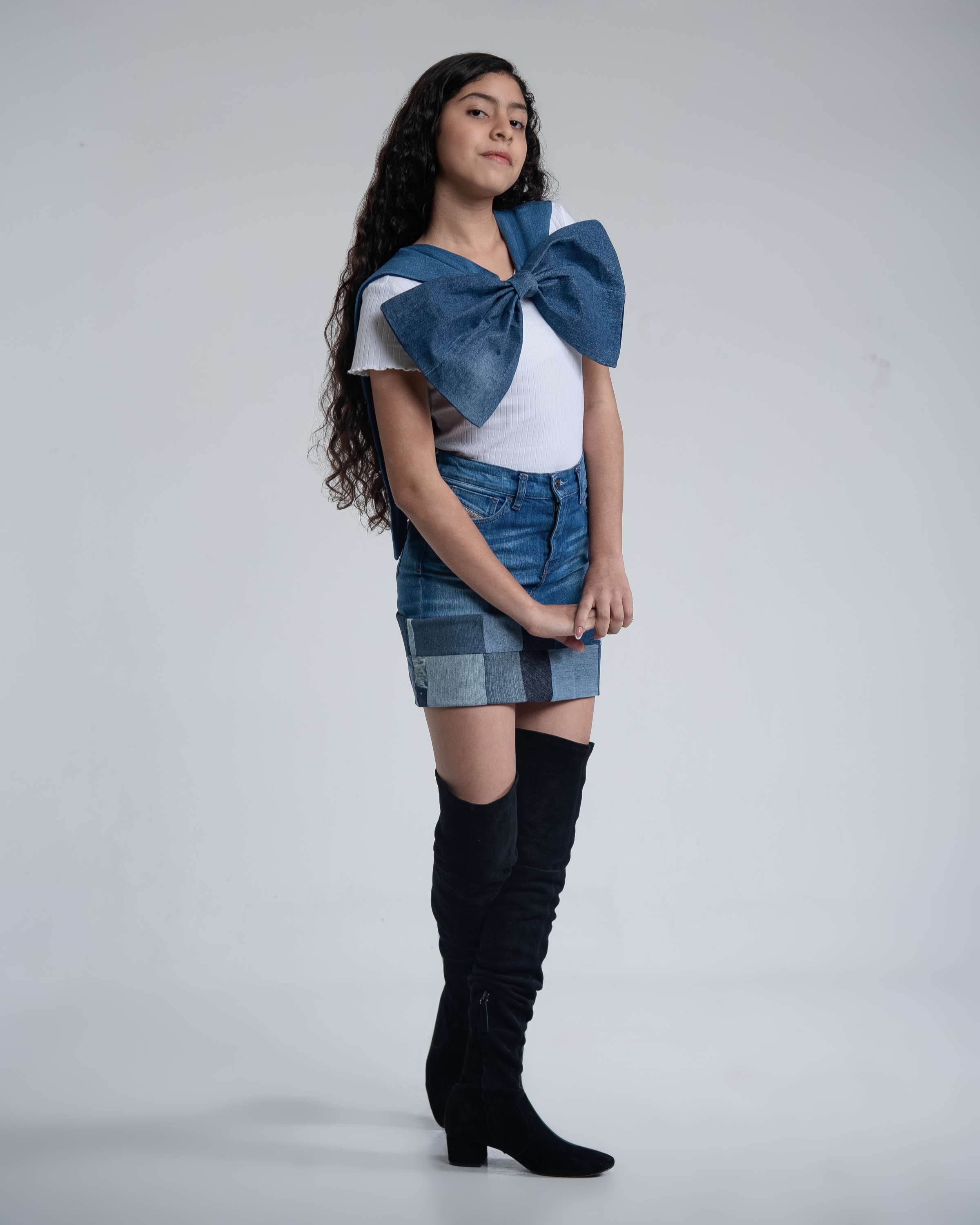 Denim Mini Skirt image 1