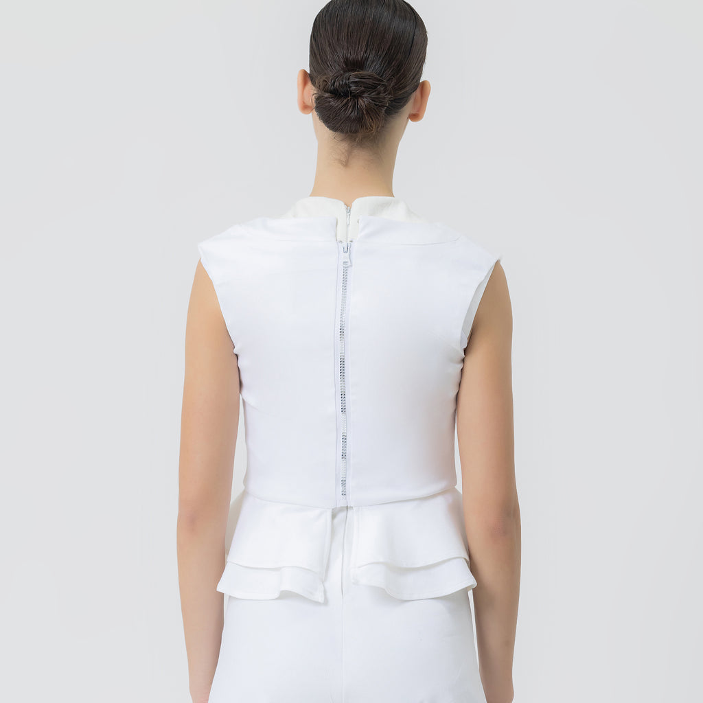 Tia Camila Peplum Blanco image 1