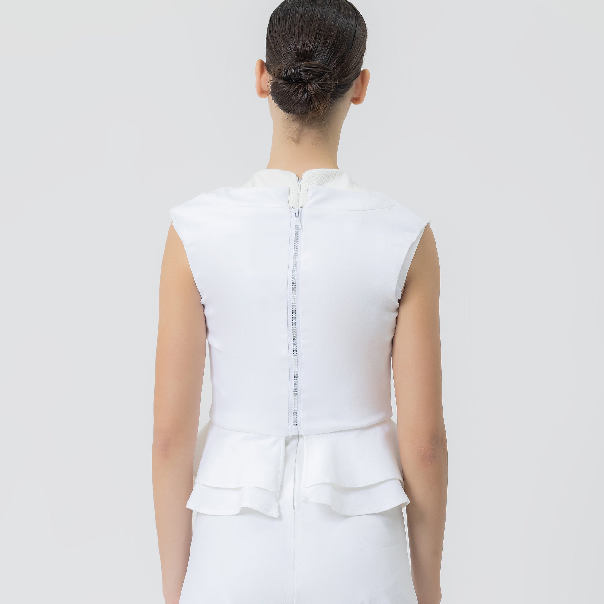 Tia Camila Peplum Blanco image 1