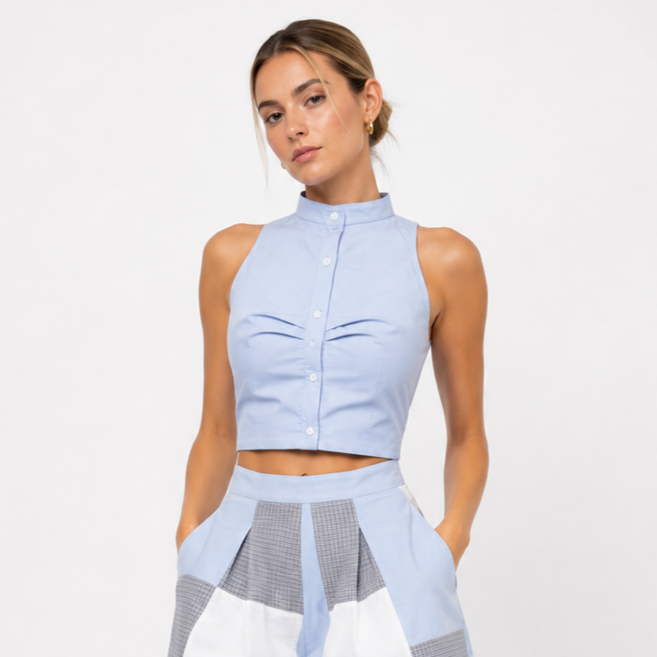 Shirting Crop Top