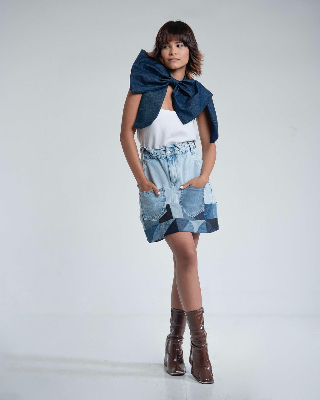 Denim Mini Skirt image 0